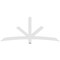 Ekena Millwork Alberta Architectural Grade PVC Gable Bracket, 84"W x 35"H x 2"D x 4"F, 10/12 Pitch GBP084X35X0204ALB00 - alternate 3